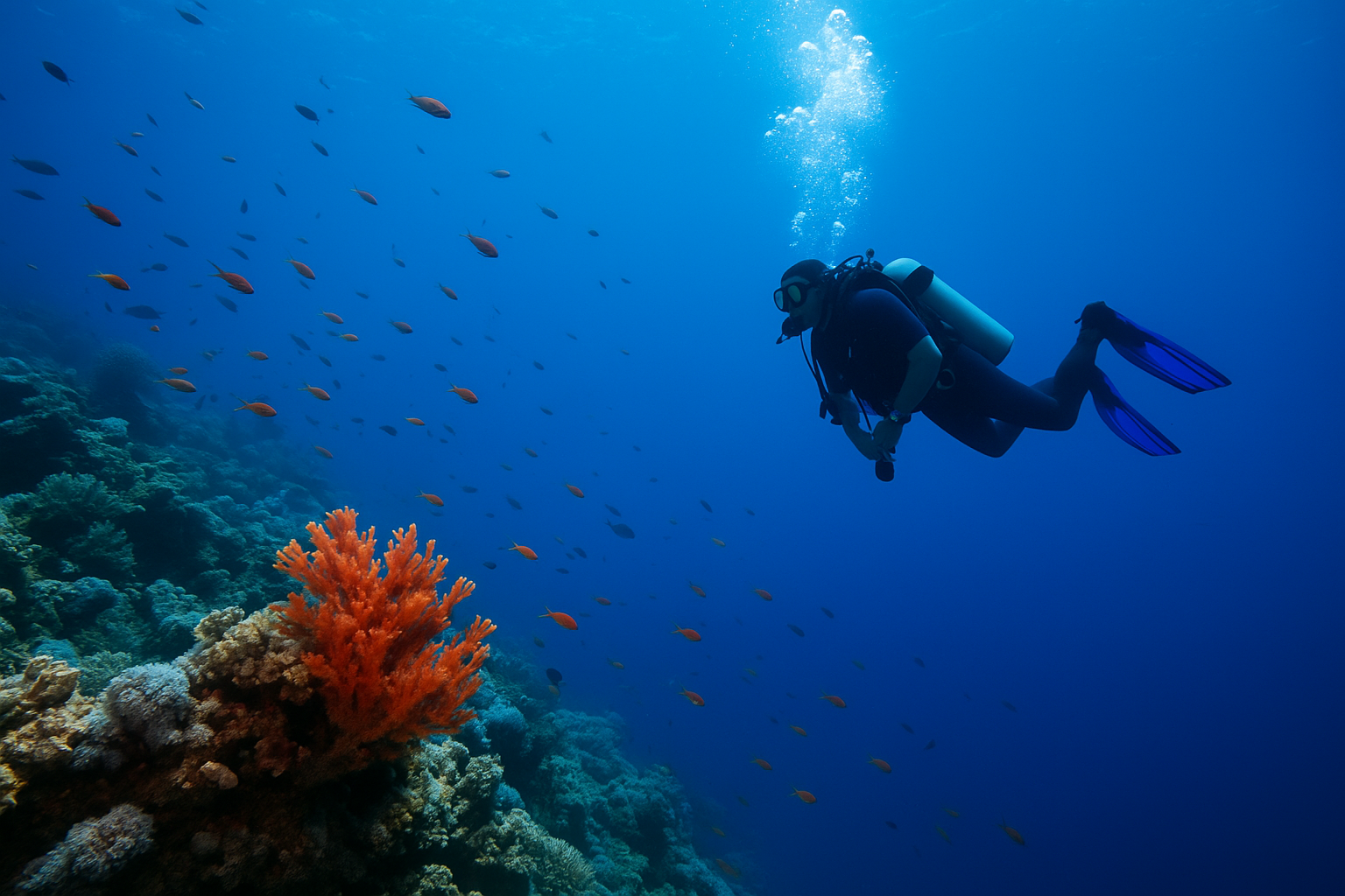 Ege’nin yüzeyinde güneş ışıkları dans ederken, altında bambaşka bir dünya